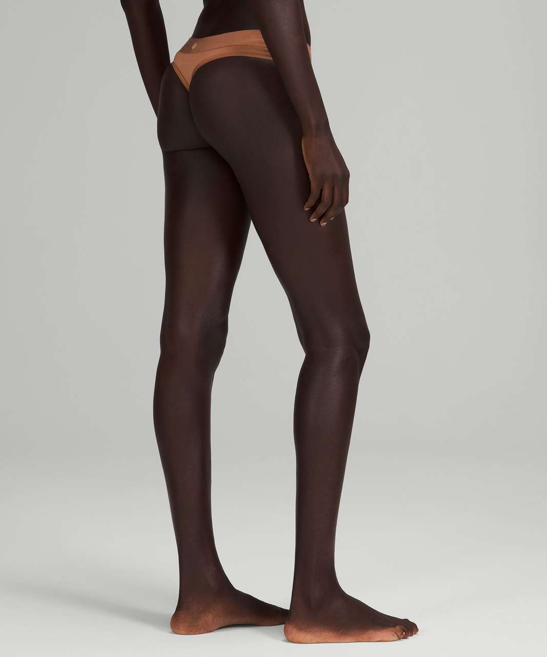 Lululemon UnderEase Mid-Rise Thong Underwear - Dusty Clay - lulu