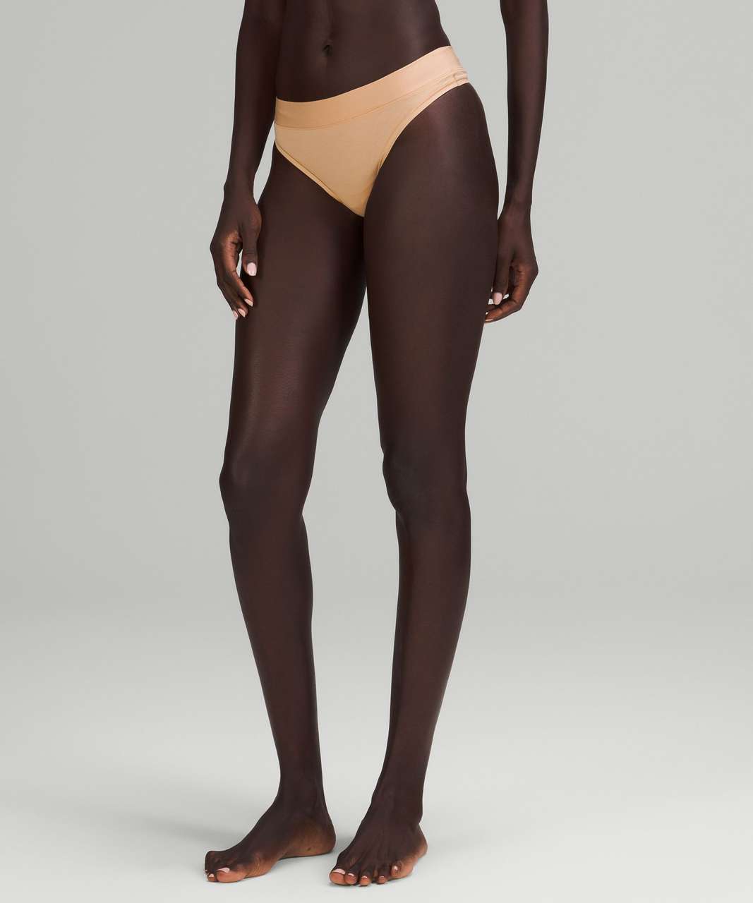 Lululemon UnderEase Mid-Rise Thong Underwear - Cayenne / RIB - lulu fanatics