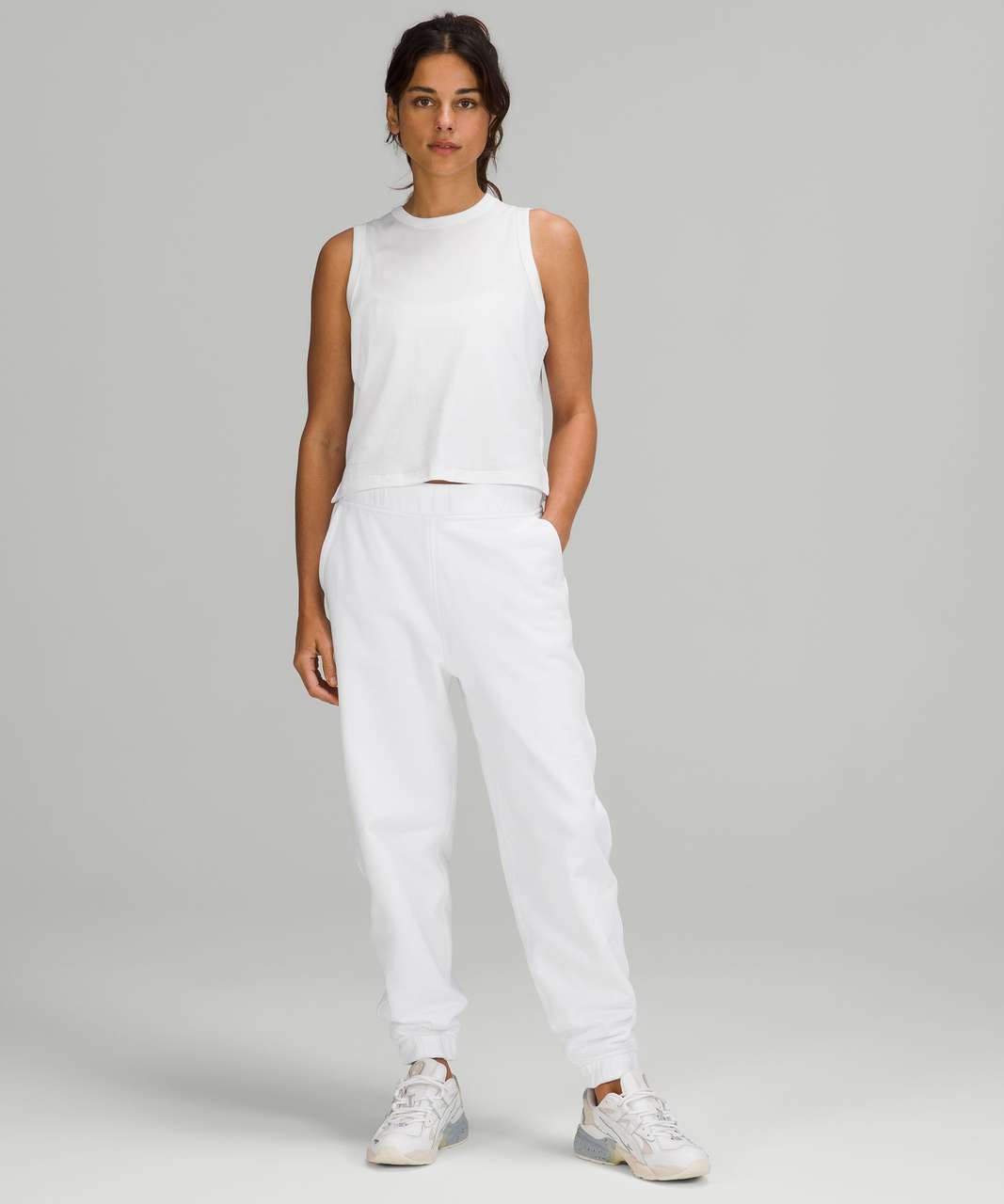 Lululemon Relaxed High-Rise Jogger - White - lulu fanatics