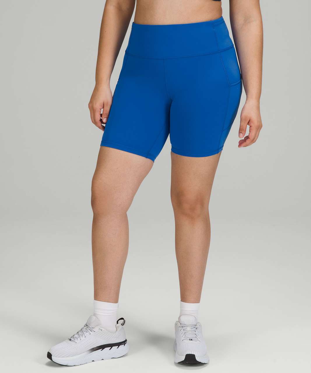 Lululemon Fast and Free High-Rise Short 8 - Blazer Blue Tone - lulu  fanatics