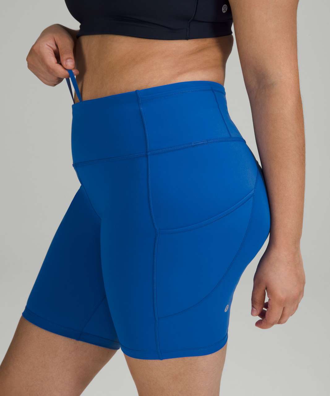 Women's Lululemon Low Rise Short, Size 8 - Blue - Dutch Goat