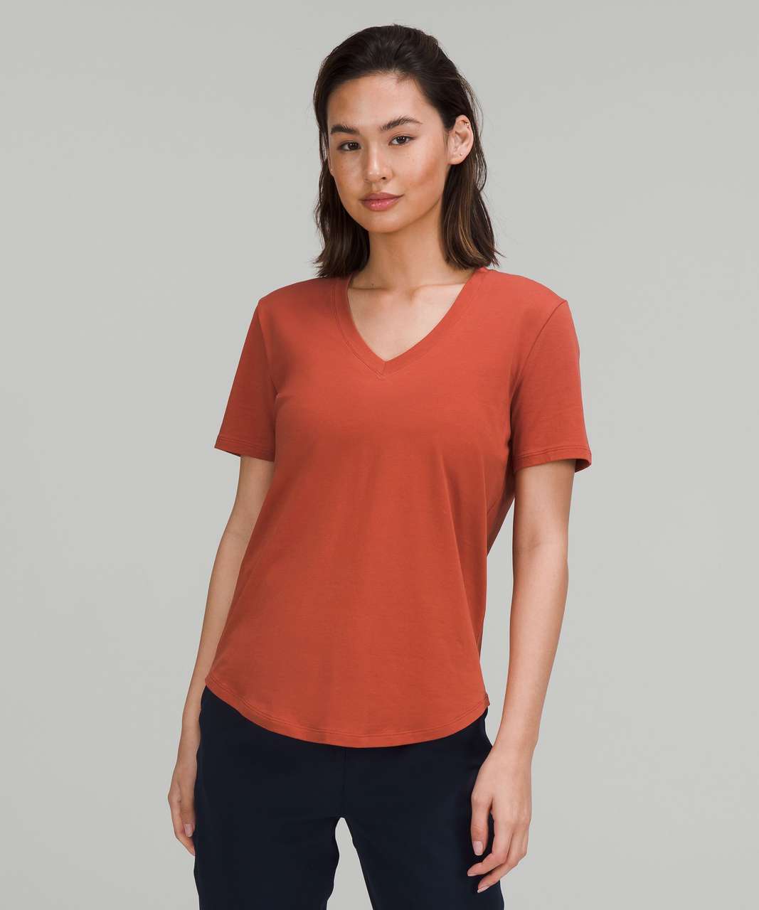 Lululemon Love V-Neck T-Shirt - Red Rock