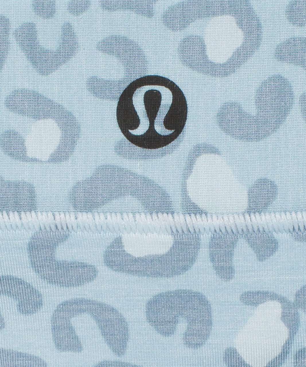 Lululemon UnderEase Mid-Rise Thong Underwear 3 Pack - Pastel Blue / Soft Denim / Intertwined Print Cirrus Blue Multi