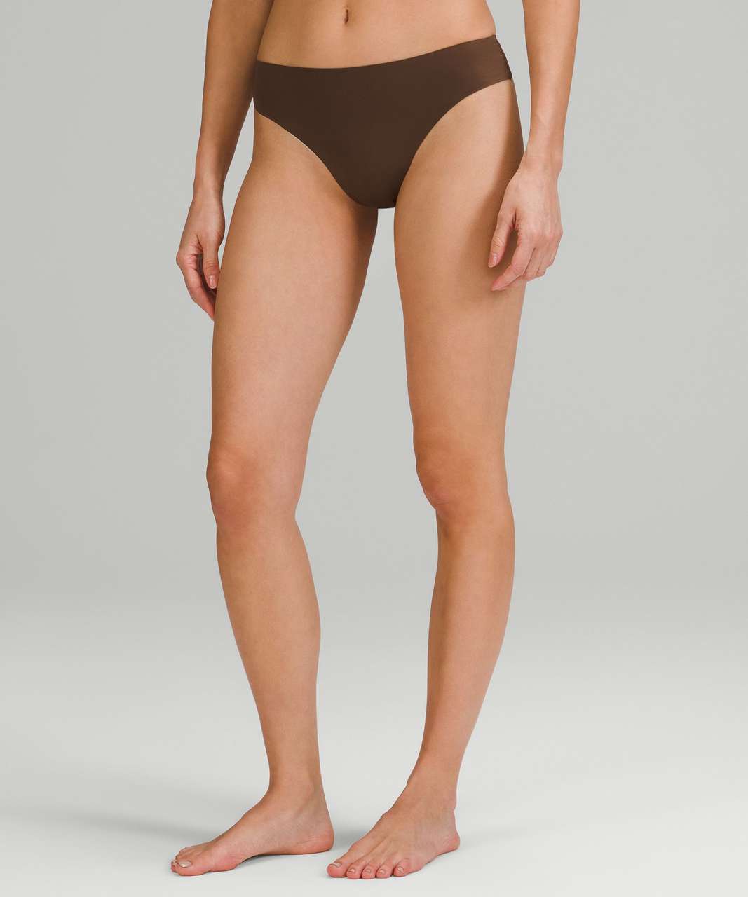 Lululemon InvisiWear Mid-Rise Thong Underwear - Java