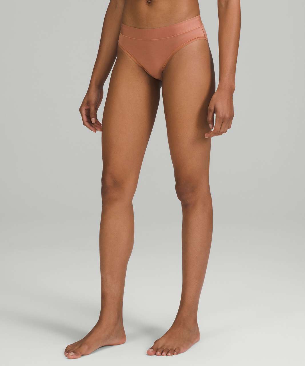 Lululemon UnderEase Mid-Rise Bikini Underwear - Dusty Clay - lulu fanatics