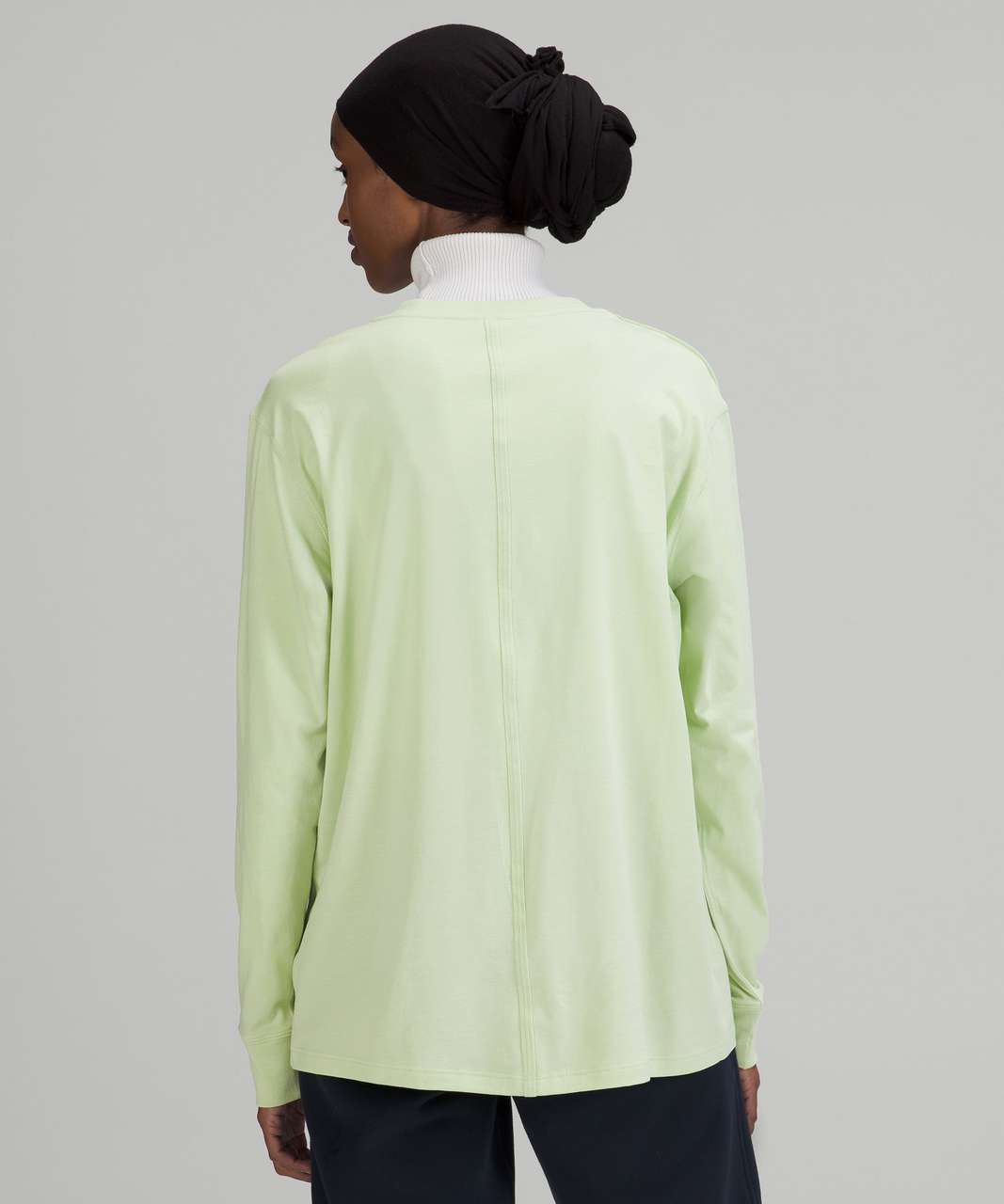 Lululemon All Yours Cotton Long Sleeve Shirt - Creamy Mint