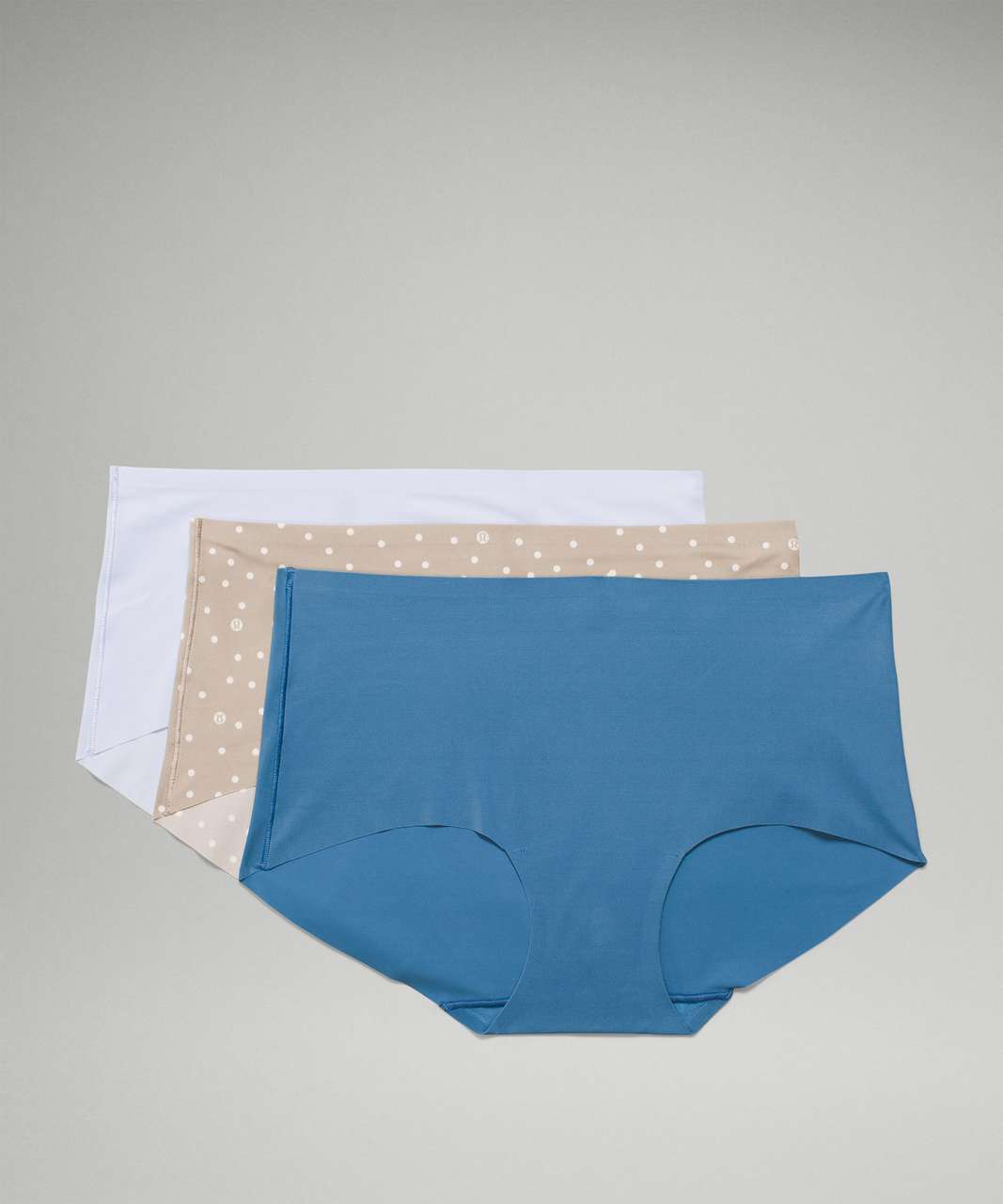 Lululemon InvisiWear Mid-Rise Thong Underwear 3 Pack - Double Dimension  Starlight Black / Butter Pink / Black - lulu fanatics