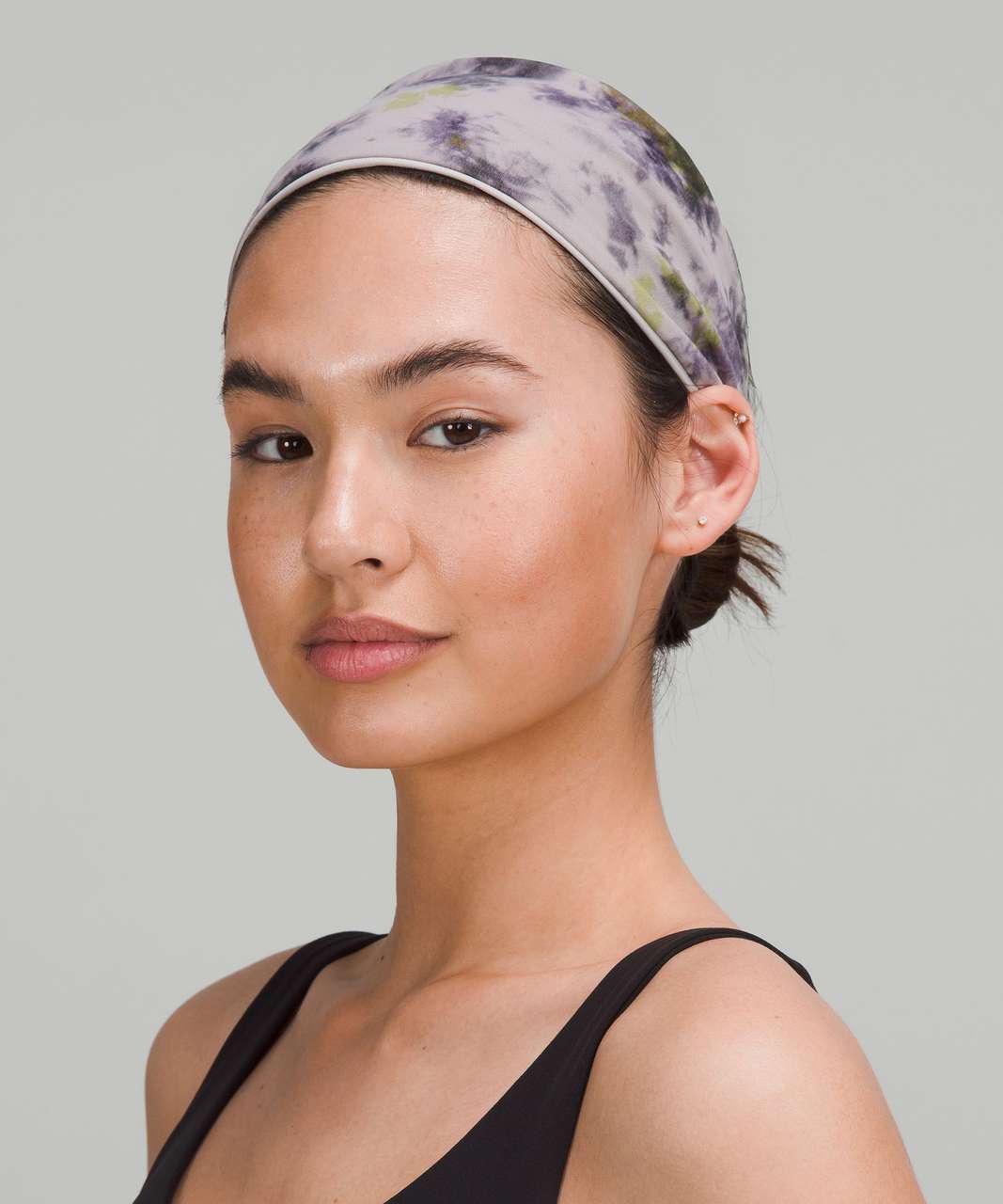 Lululemon Fringe Fighter Headband - Radial Tie Dye Mauve Grey Multi / Chrome