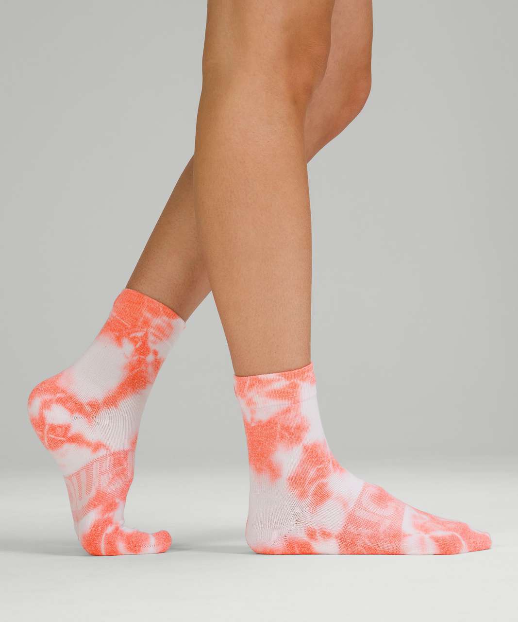 Lululemon Daily Stride Mid-Crew Sock *Tie Dye - Raspberry Cream - lulu  fanatics