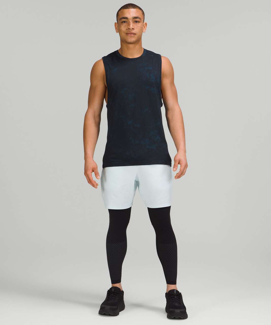 Lululemon Metal Vent Tech Sleeveless 2.0 - Dappled Felidae Soft Denim / Classic Navy