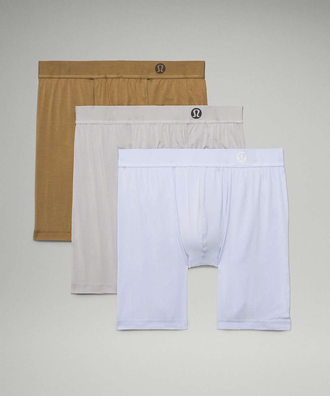 Lululemon Always In Motion Long Boxer 7" 3 Pack - Pastel Blue / Silver Drop / Artifact