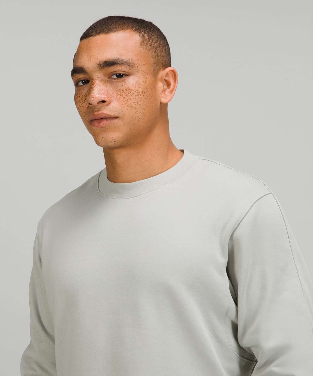 Lululemon French Terry Oversized Long Sleeve Crew - Seal Grey