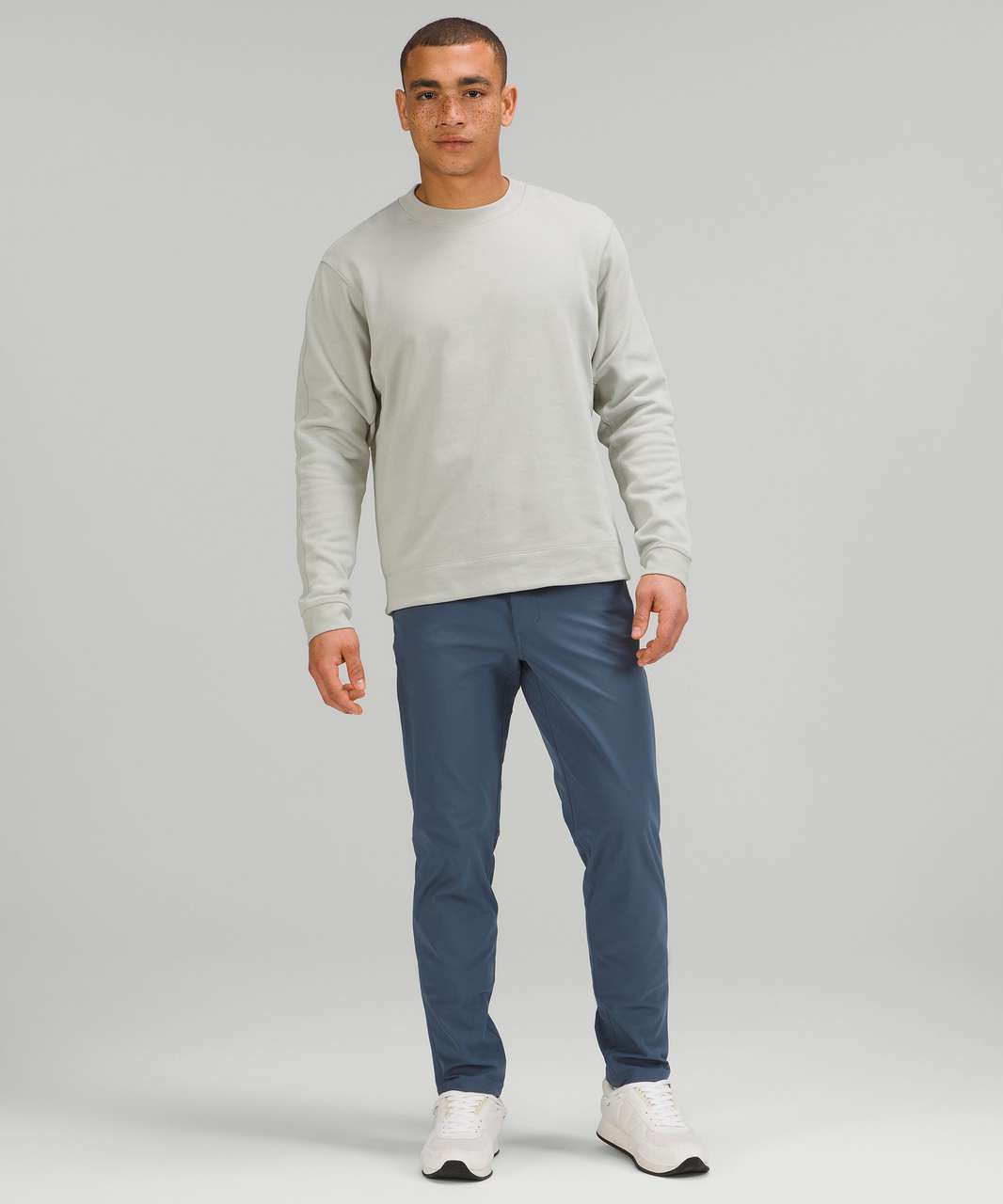 Lululemon French Terry Oversized Long Sleeve Crew - Seal Grey