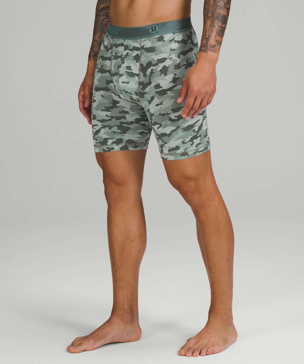 Lululemon Always In Motion Mesh Boxer 7" 3 Pack - True Navy / Silver Blue / Heritage 365 Camo Mini Silver Blue Multi