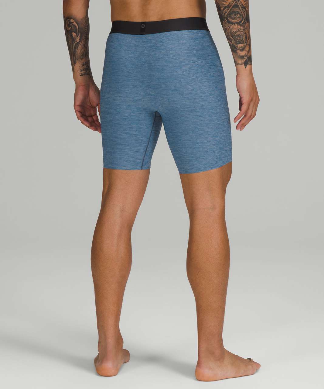 Lululemon Built to Move Long Boxer 7" - Heathered Soft Denim