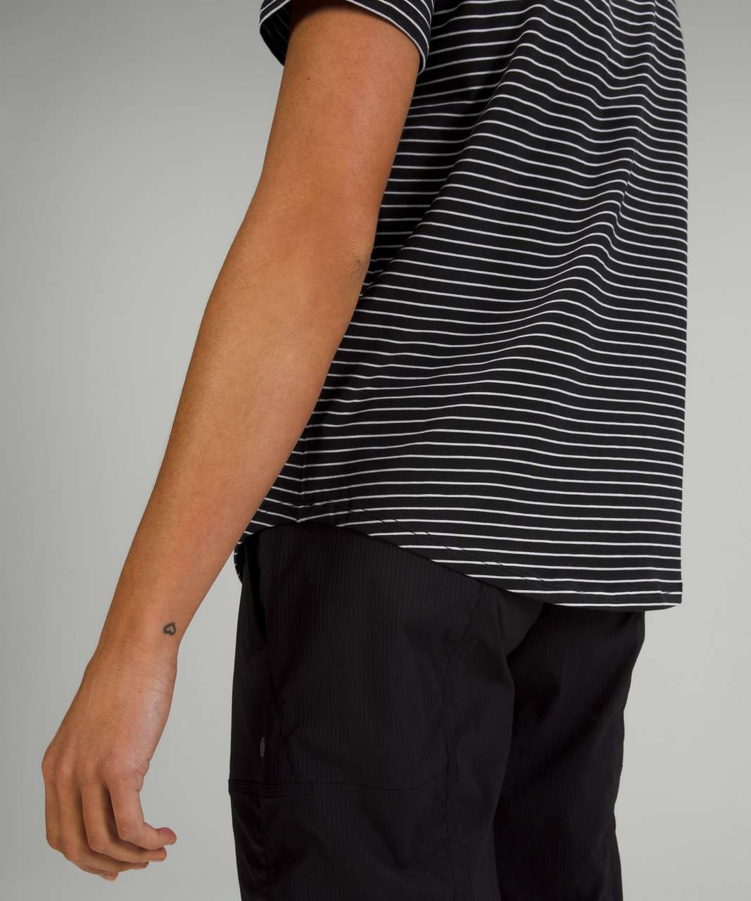 Lululemon Love Crew T-Shirt - Parallel Stripe Black White