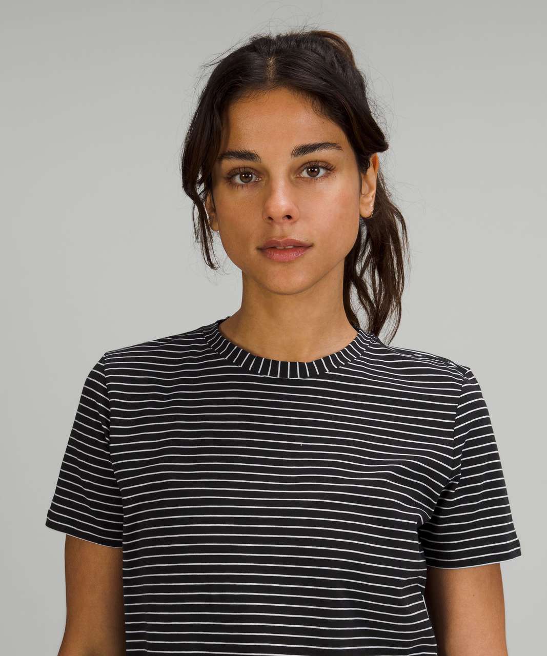 Lululemon Love Crew T-Shirt - Parallel Stripe Black White