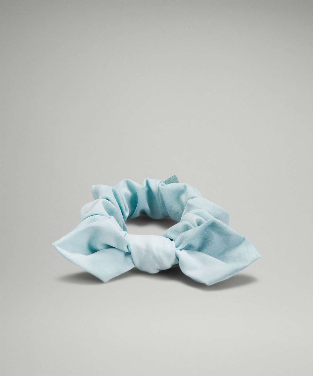 Lululemon Uplifting Scrunchie *Bow - Diamond Dye White Sheer Blue Silver Blue