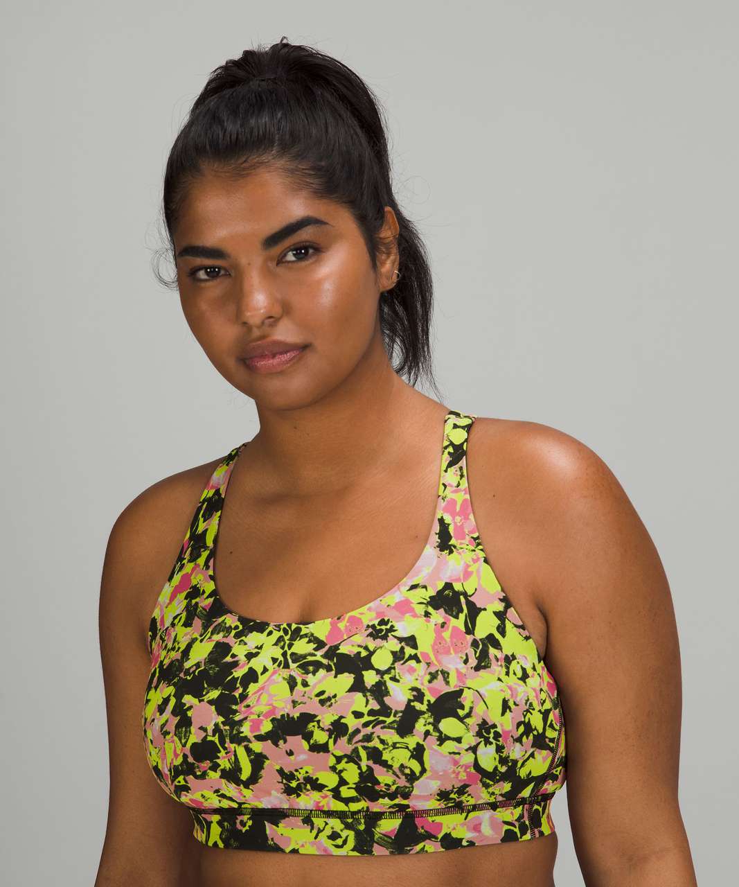 Mod Poppy Lace Bralette in Multi & Orange & Yellow