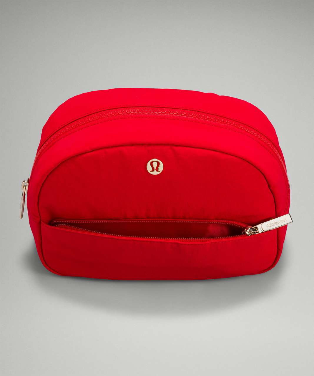 LULULEMON Go Getter Zip Exterior Pocket Red Mini Makeup Pouch