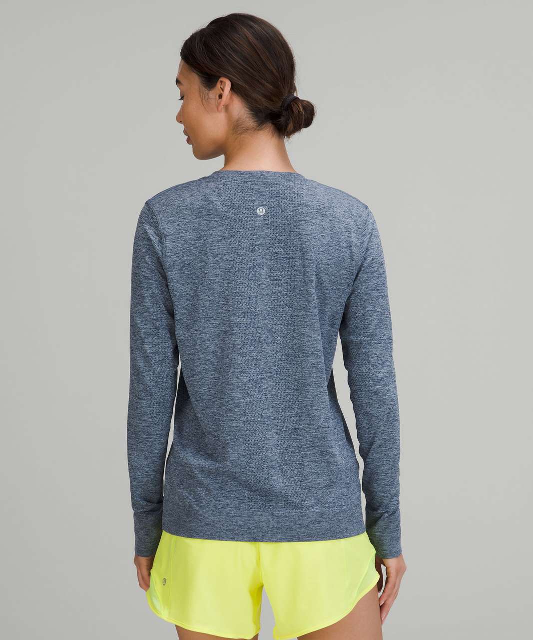 Lululemon Swiftly Relaxed Long Sleeve Shirt - True Navy / Blue Linen ...