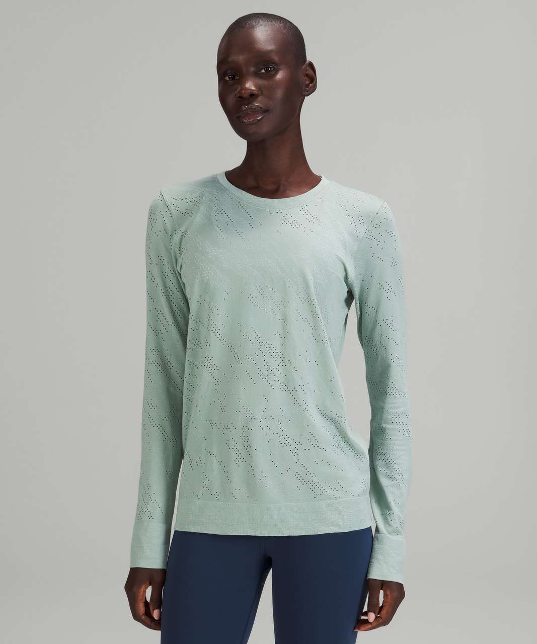 NEW Women Lululemon Swiftly Relaxed-Fit Long Sleeve Shirt Green Jasper Size  4