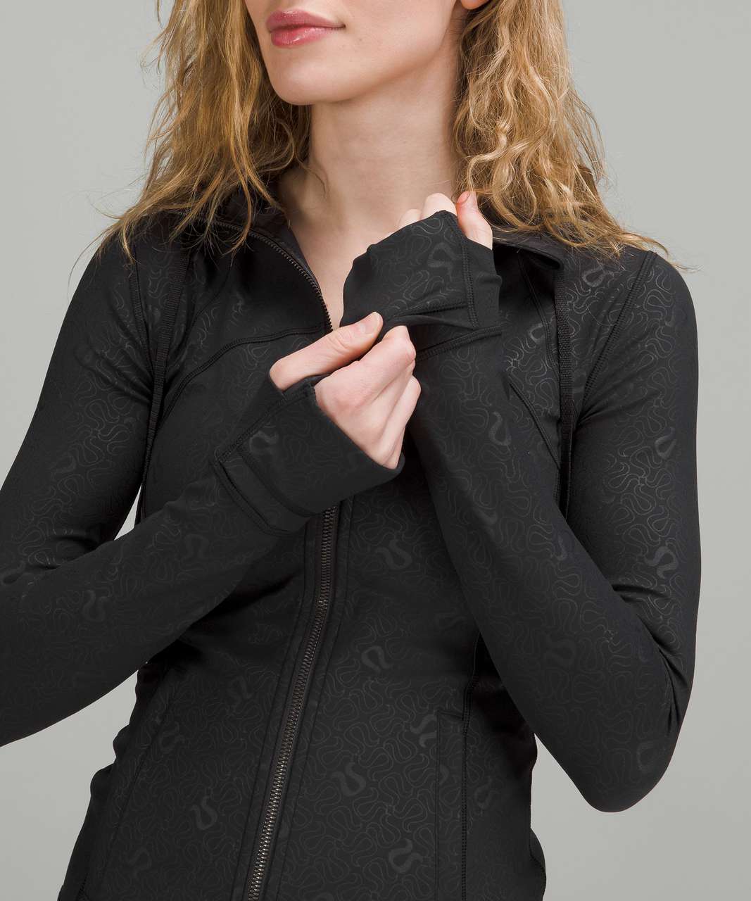 Lululemon Hooded Define Jacket *Nulu - Code Emboss Black - lulu fanatics