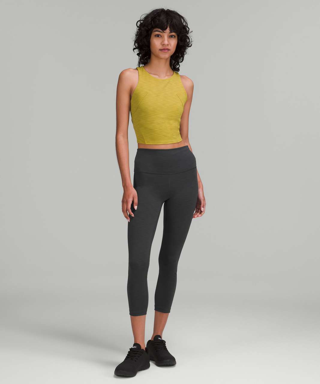 Lululemon Wunder Train High-Rise Crop 23" - Heathered Graphite Grey