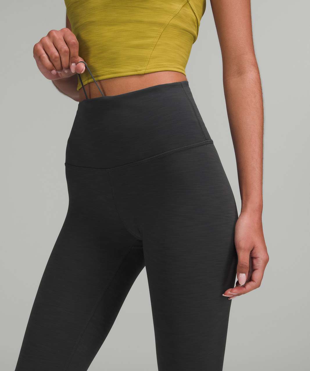 Lululemon Wunder Train Contour Fit High-Rise Crop 23 - Graphite Grey -  lulu fanatics