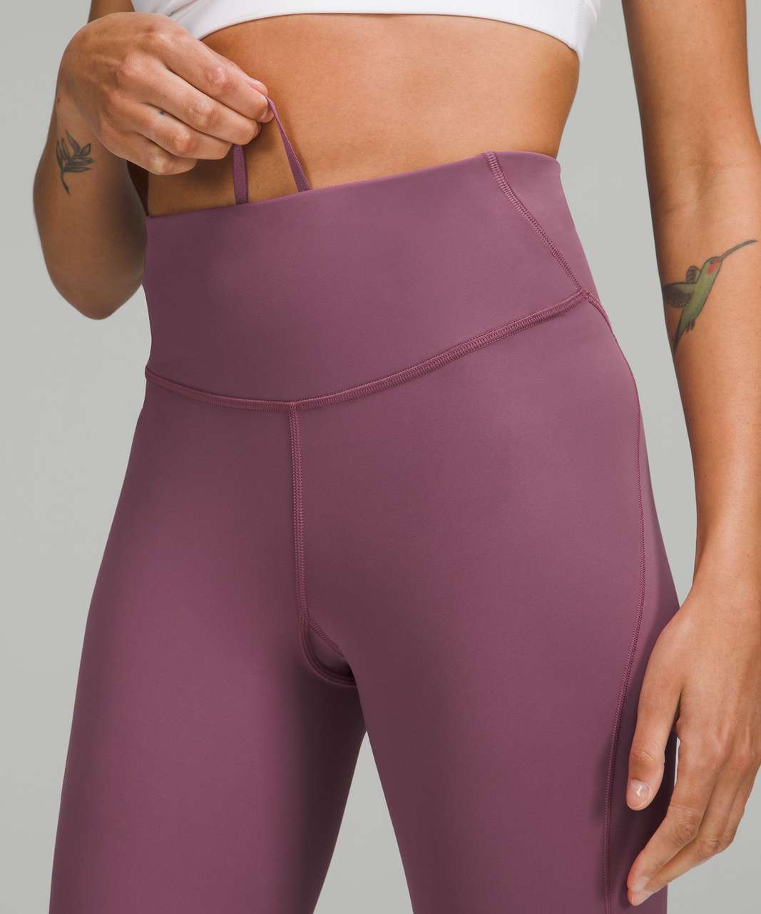 Lululemon Size 8 Instill HR Tight 25 Vintage Plum VTPM SmoothCover™ Pant  Yoga 