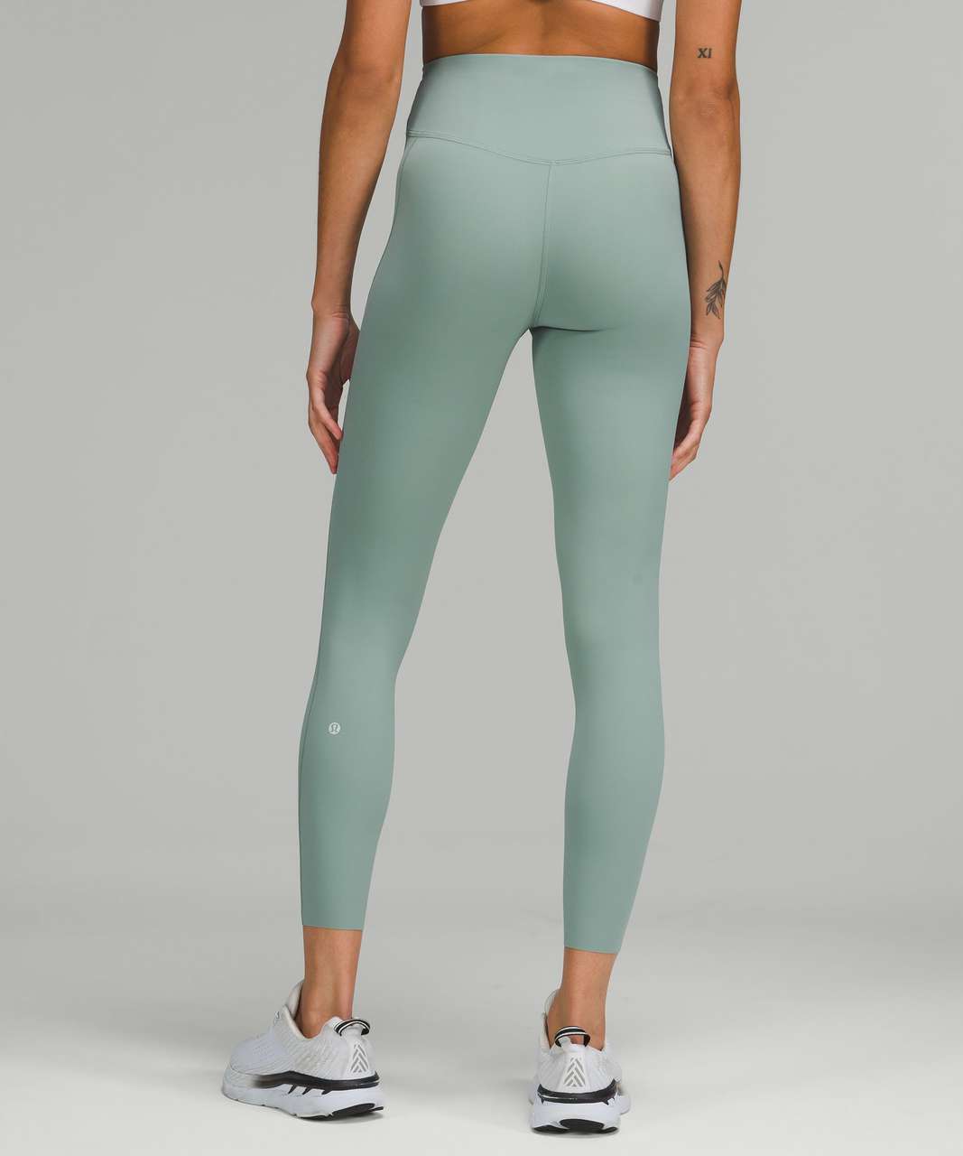 Misty Leggings Mid Waist in Coal Black –