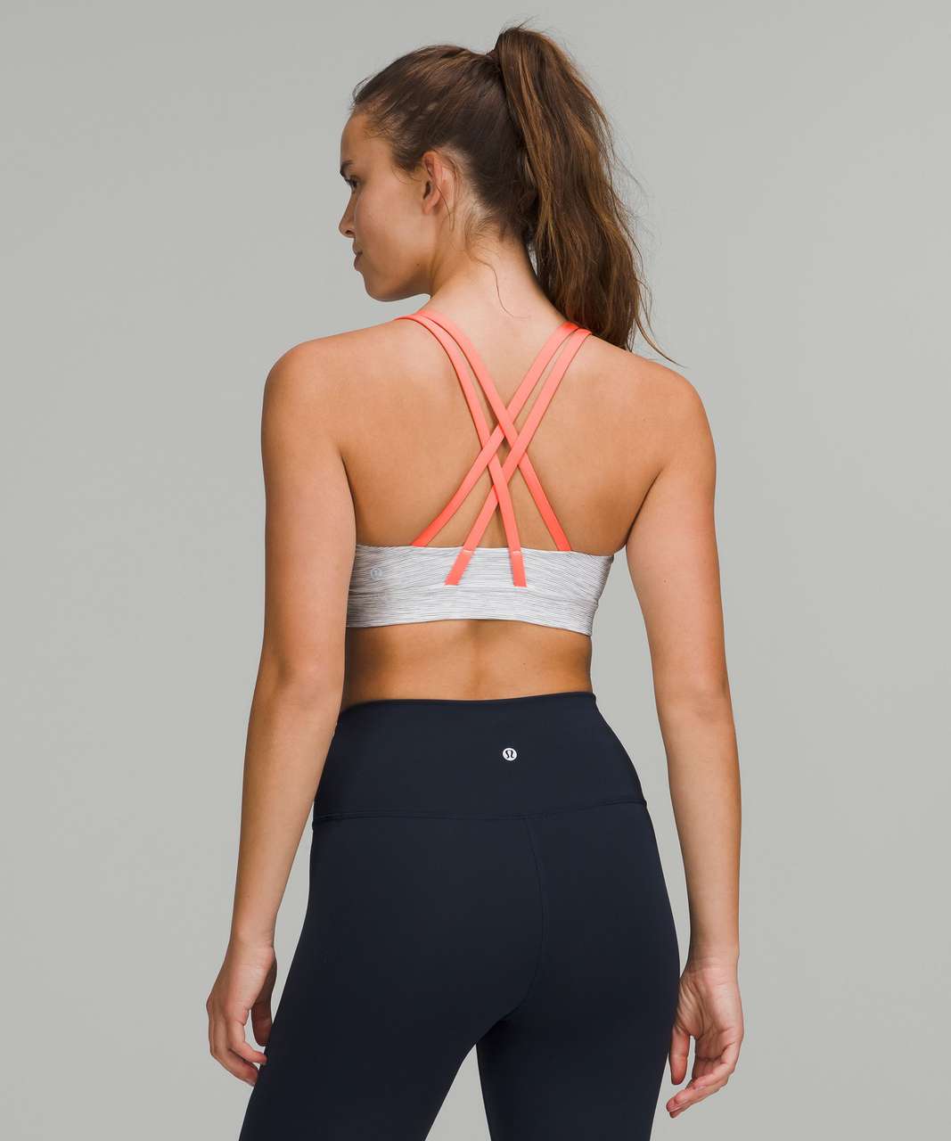 Lululemon Energy Bra *Medium Support, B–D Cups - Wee Are From Space Nimbus Battleship / Raspberry Cream