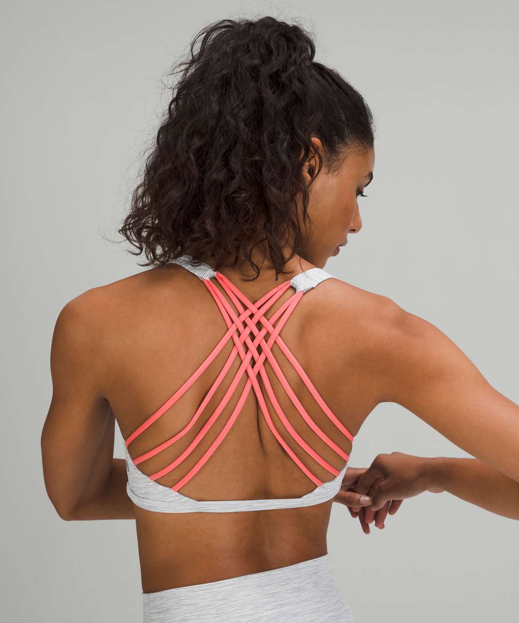 Lululemon Free to Be Bra - Wild *Light Support, A/B Cup - Wee Are From Space Nimbus Battleship / Raspberry Cream