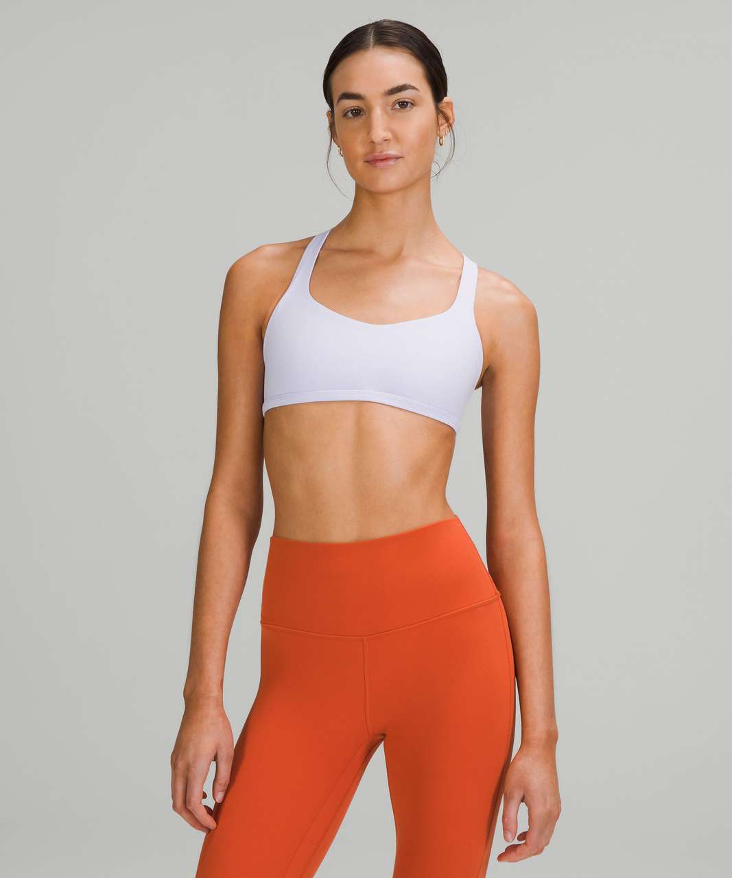 Exhale Sports Bra In Pastel Macaron Brush Stokes, Skimmed Milk