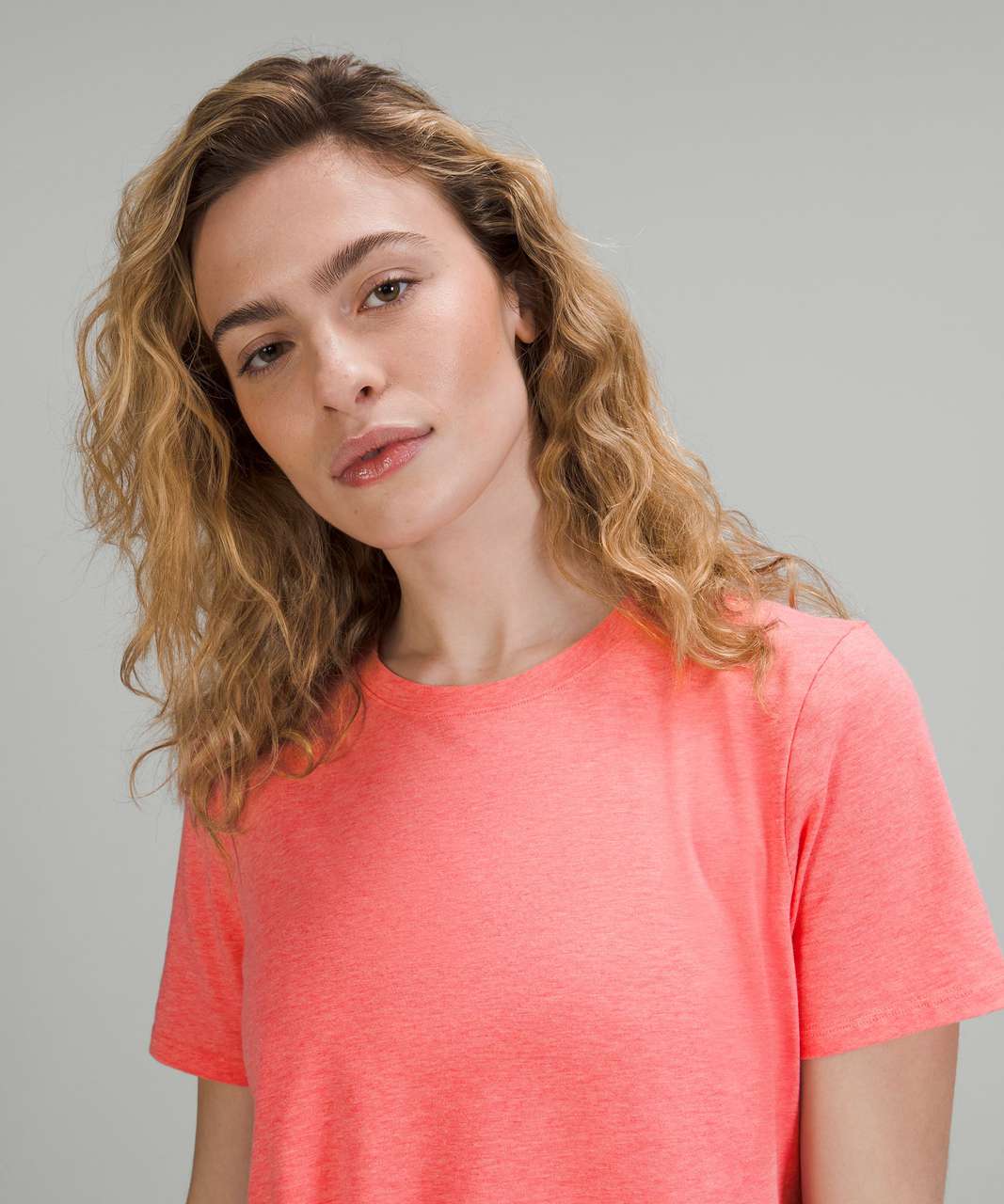 Lululemon Love Crew T-Shirt - Heathered Raspberry Cream