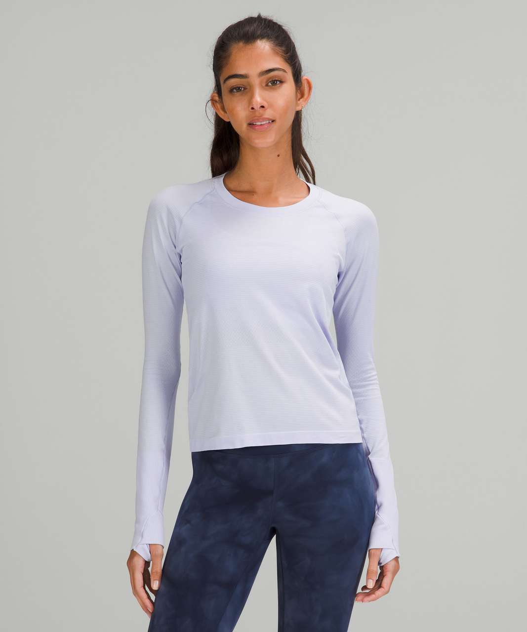 Lululemon Swiftly Tech Long Sleeve 2.0 *Race Length - Serene Blue / Serene  Blue - lulu fanatics