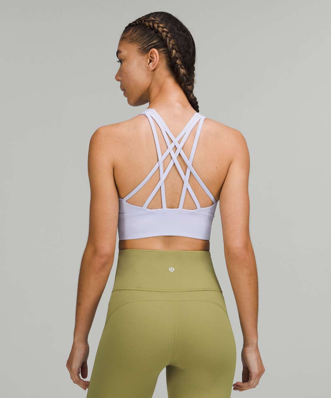 All in Motion Low Support Longline Strappy Sports Bra in Teal Blue