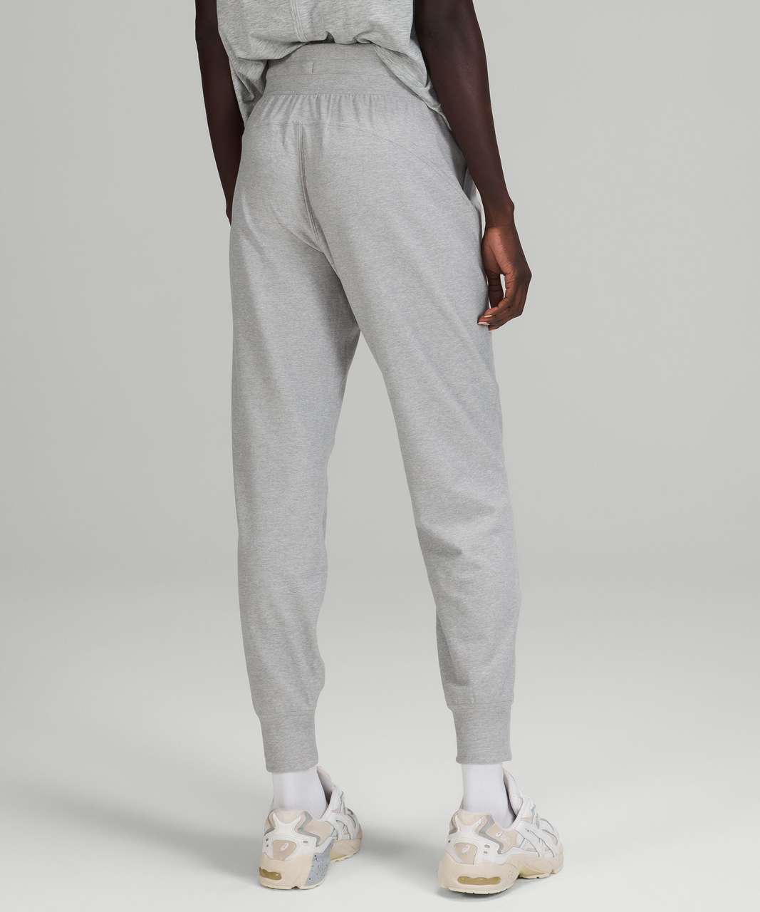 LULULEMON READY TO Rulu Jacquard Joggers UK 12 (US 8) Grey