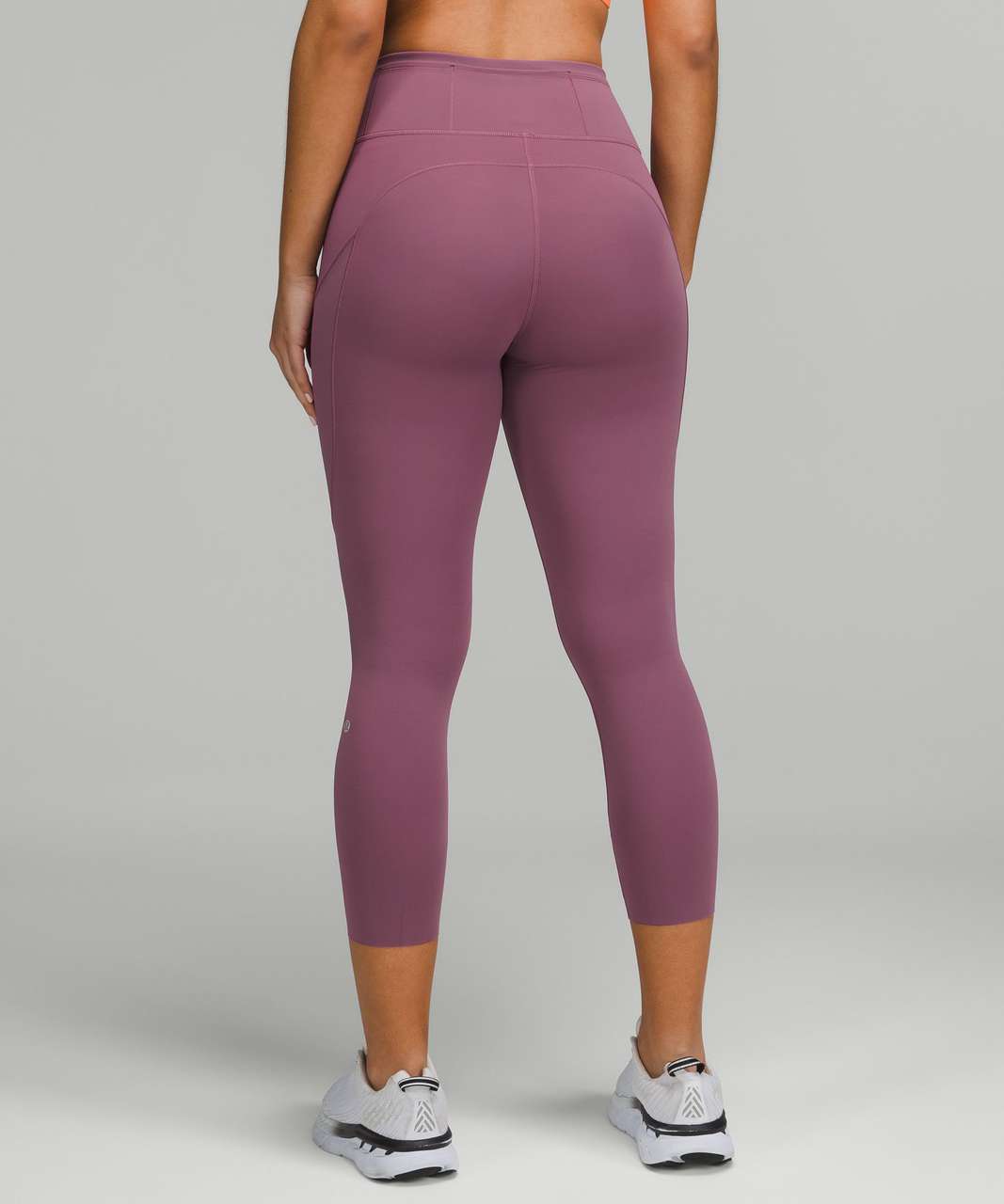 Lululemon Fast and Free High-Rise Crop 23 - Vintage Plum - lulu