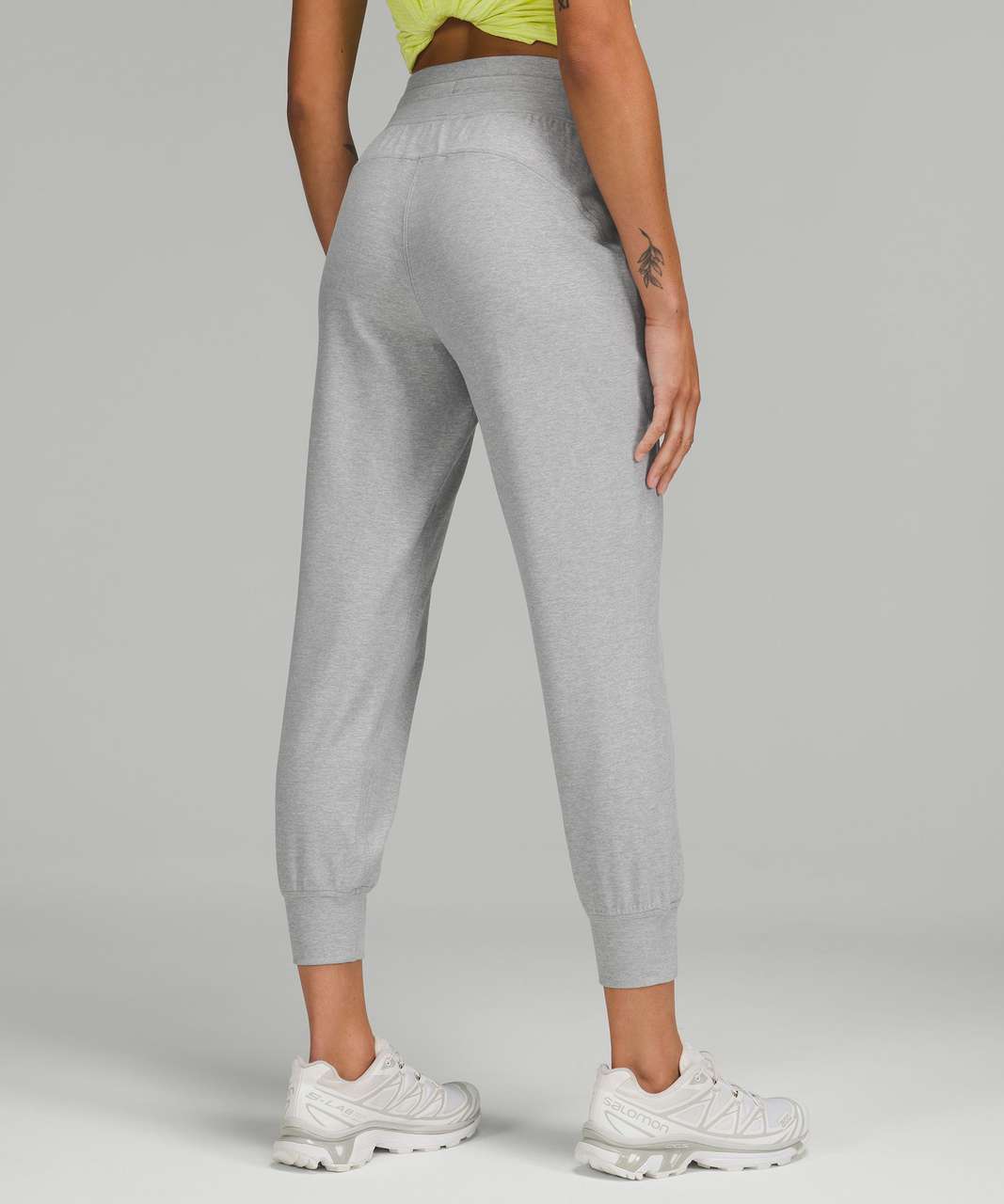 LULULEMON READY TO Rulu Jacquard Joggers UK 12 (US 8) Grey