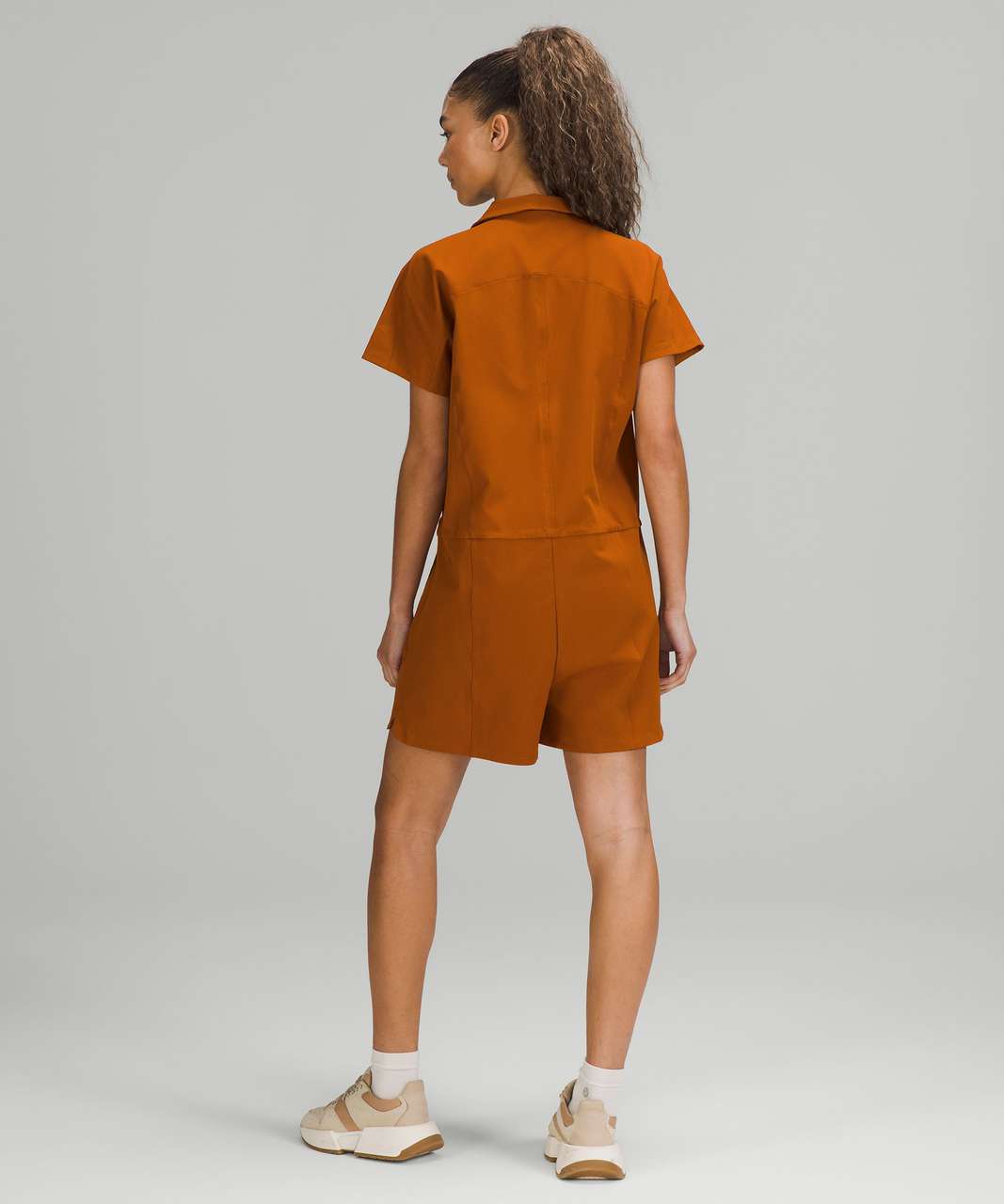 Lululemon Stretch Rib Pocketed Romper - Butternut Brown - lulu fanatics