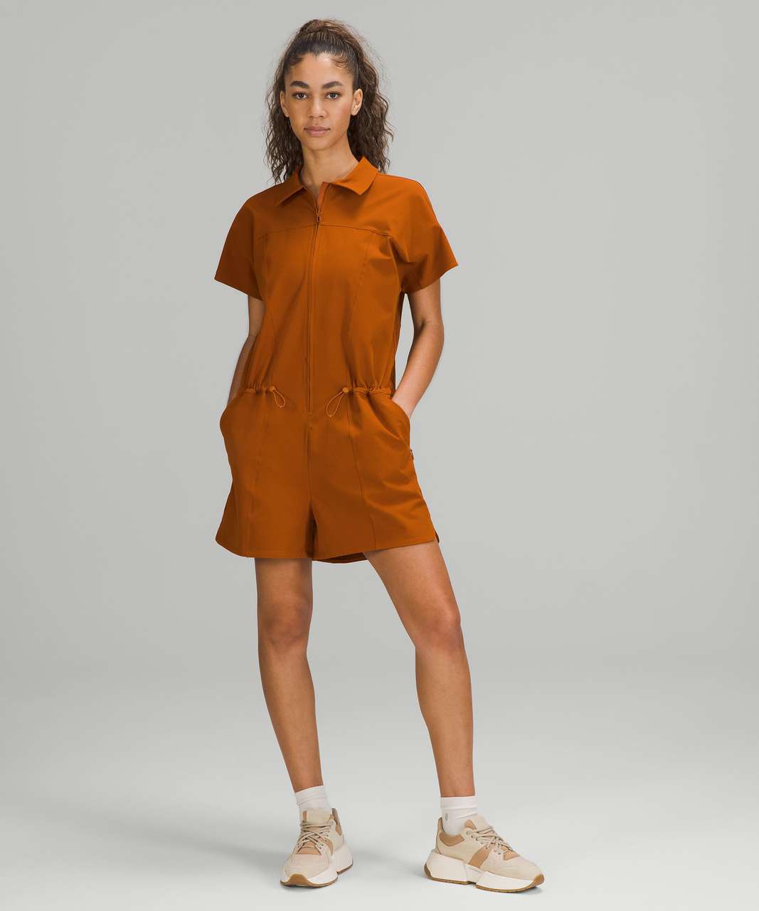 Lululemon Stretch Rib Pocketed Romper - Trench - lulu fanatics