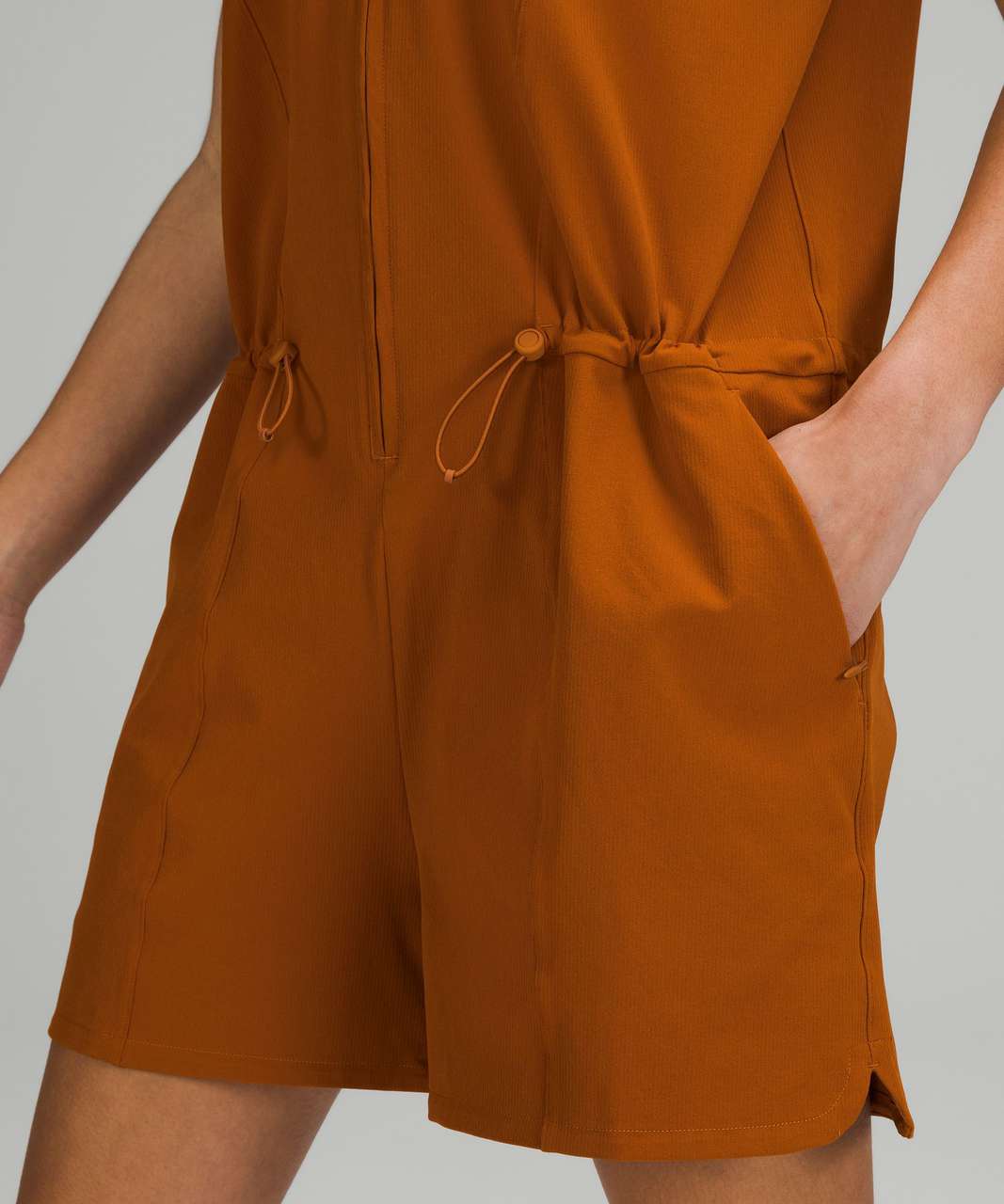 Lululemon Stretch Rib Pocketed Romper - Butternut Brown - lulu