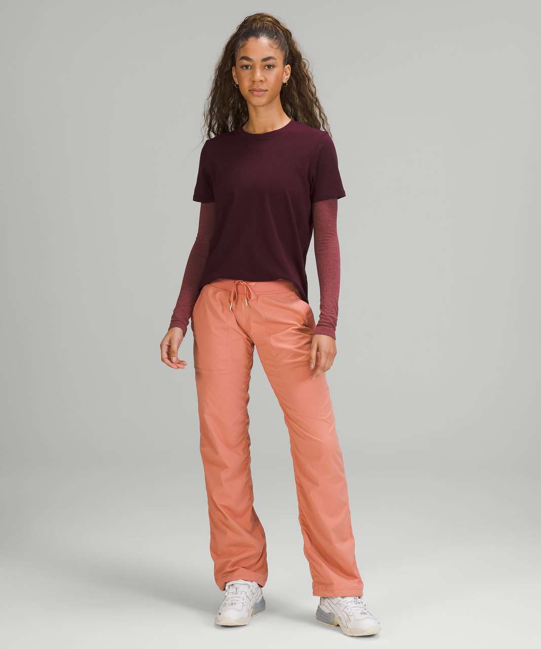 Lululemon Dance Studio Mid-Rise Full Length Pant - Pink Savannah - lulu  fanatics