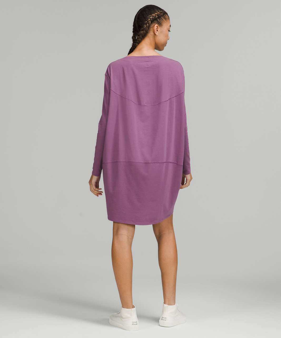 Lululemon Back in Action Long Sleeve Dress - Vintage Plum