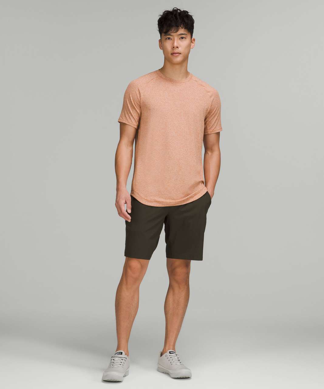 Lululemon Drysense Training Short Sleeve Shirt - Heathered Butternut Brown