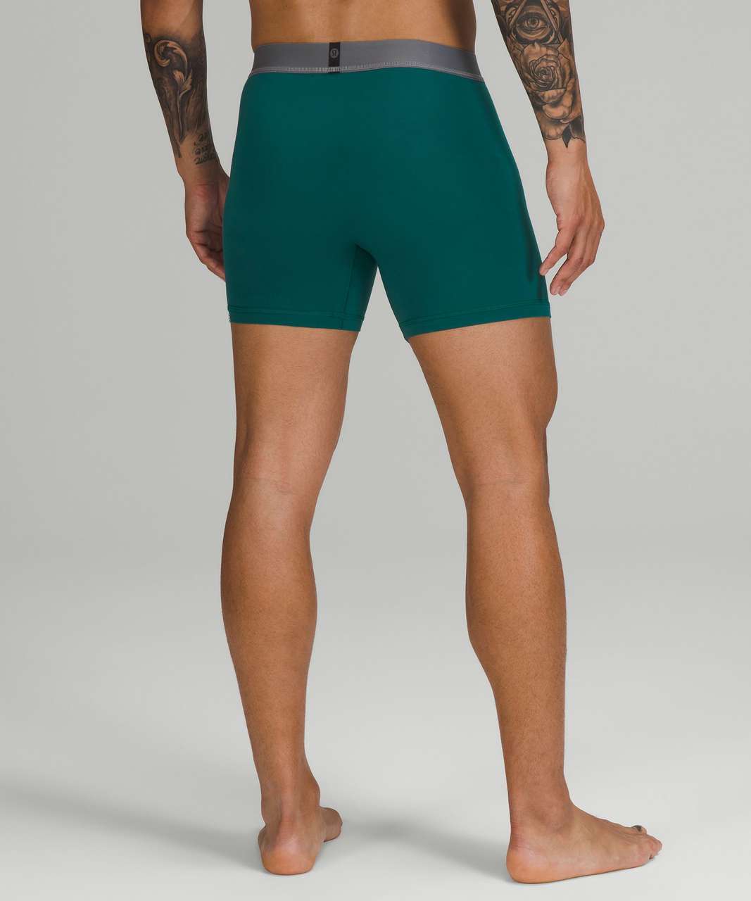 Lululemon Always In Motion Boxer 5" 5 Pack - True Navy / Dusty Clay / Emerald / Heathered Vapor / Heathered Soft Denim