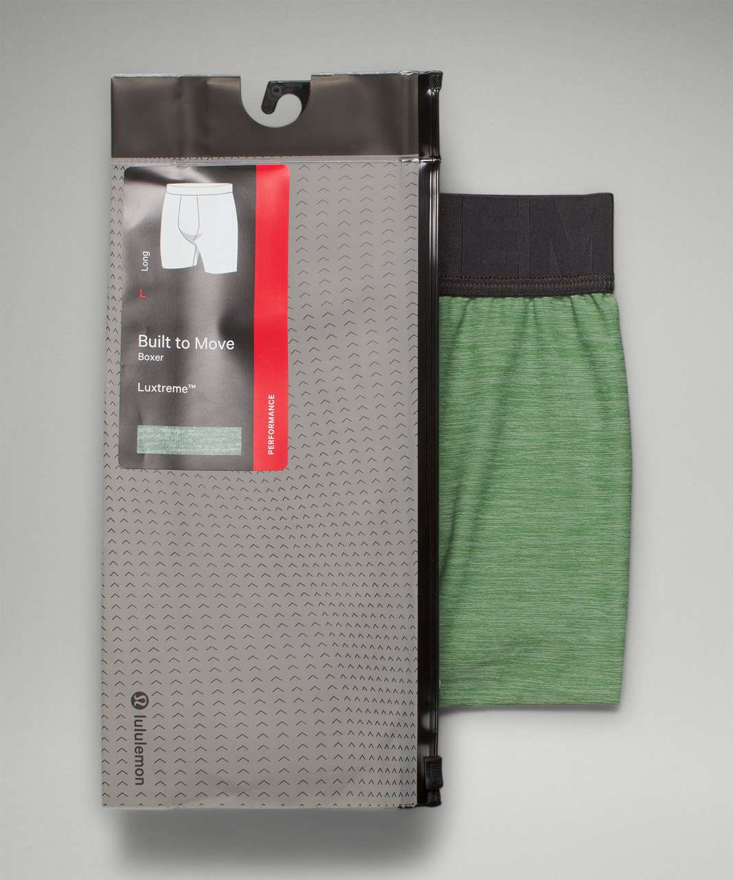 Lululemon Built to Move Long Boxer 7" - Heathered Cedar Green