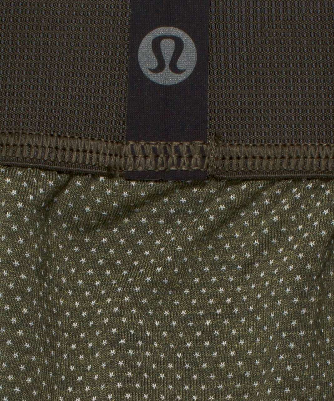 Lululemon Always In Motion Mesh Boxer 5" - Heathered Dark Olive