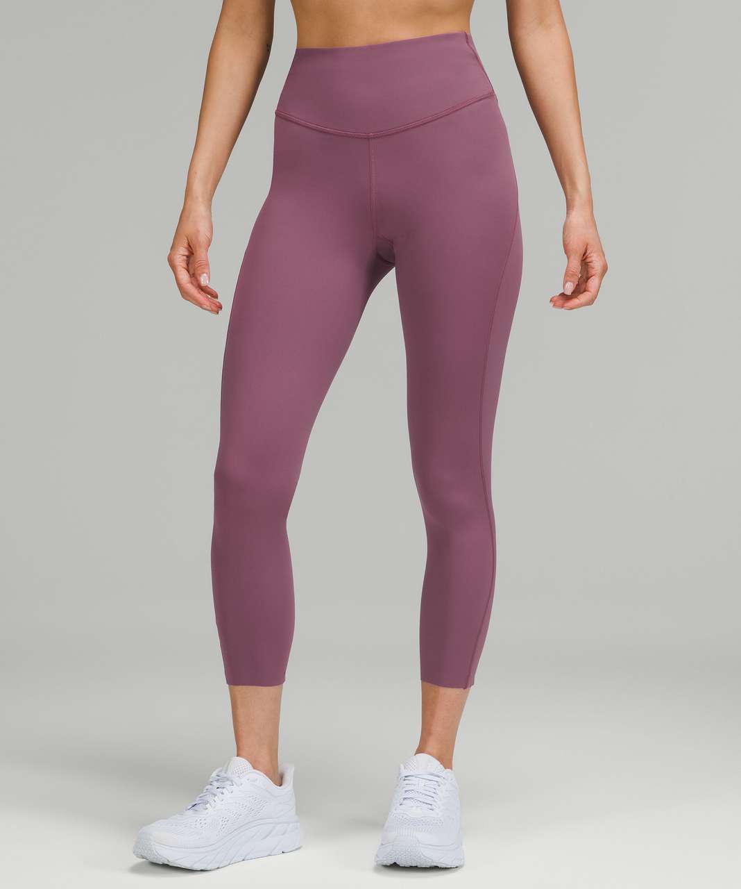 Lululemon Base Pace High-Rise Crop 23 - Vintage Plum - lulu fanatics